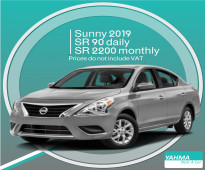 Nissan Sunny 2019 for rent - Free Delivery for monthly rental