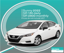 Nissan Sunny 2022 for rent - Free Delivery for monthly rental