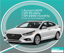 Hyundai Accent 2019 for rent - Free Delivery for monthly rental