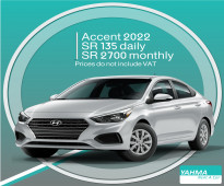 Hyundai Accent 2022 for rent - Free Delivery for monthly rental