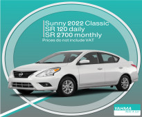 Nissan Sunny 2022 Classic for rent Riyadh and Dammam - Free Delivery for monthly rental