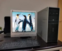 كمبيوتر HP مكتبي مع شاشة بمواصفات قوية للبيع