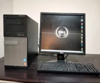 كمبيوتر ديل core i5 كامل مع شاشة بحالة ممتازة