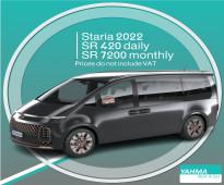 Hyundai Staria 2022 for rent - Free Delivery for monthly rental