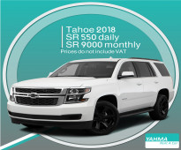 Chevrolet Tahoe 2018 for rent - Free Delivery for monthly rental