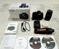 canon EOS 650D DSLR camera with touch display