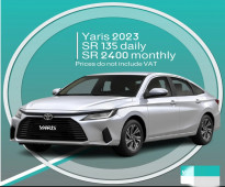 Toyota Yaris 2023 for rent - Free delivery for monthly rental