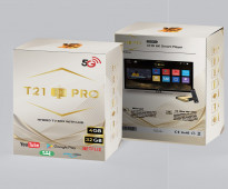 جهاز ريسيفر T21 Pro + مدخل كيبل دش ستالايت