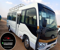 Toyota Coaster rental with a driver