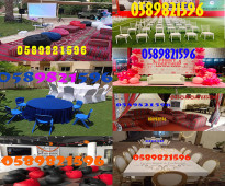 Outdoor wedding furniture for Rent in Dubai.