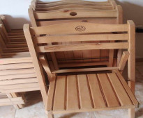 كرسي خشب زان قابل للطي 3 ريشه بيج 01013518080